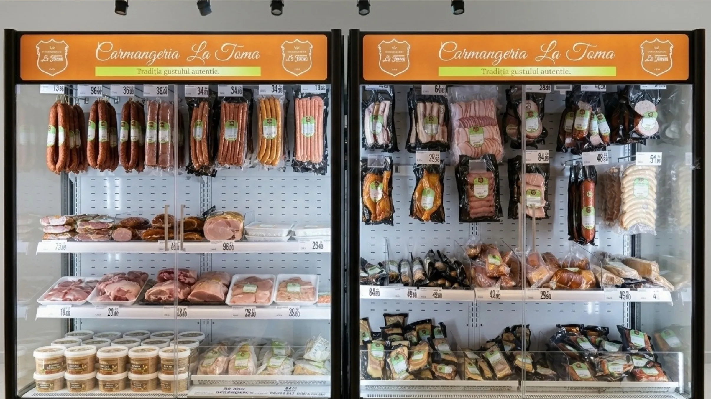 Vitrina La Toma în Carrefour Shopping City Târgu Jiu